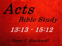 Listen to  Acts 13:13 - 15:12