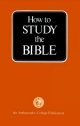 How to STUDY the BIBLE