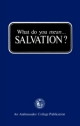 What do you mean... SALVATION?