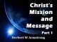 Christ's Mission and Message - Part 1