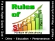 Rules of Success - Part 1