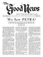 We Saw PETRA!
Good News Magazine
January 1958
Volume: Vol VII, No. 1
