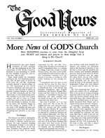 More News of GOD'S Church
Good News Magazine
February 1959
Volume: Vol VIII, No. 2