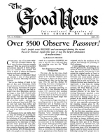 Over 5500 Observe Passover!
Good News Magazine
May 1961
Volume: Vol X, No. 5