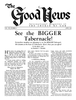 See the BIGGER Tabernacle!
Good News Magazine
June 1959
Volume: Vol VIII, No. 6