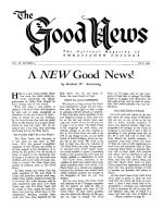 A NEW Good News!
Good News Magazine
July 1953
Volume: Vol III, No. 6