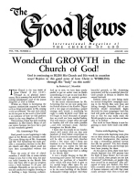Wonderful GROWTH in the Church of God!
Good News Magazine
August 1959
Volume: Vol VIII, No. 8