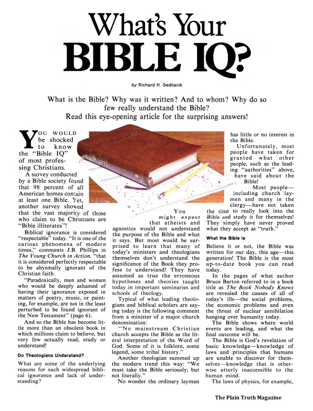 What's Your BIBLE IQ?