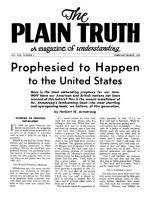 Prophesied to Happen to the United States - Installment 2
Plain Truth Magazine
February-March 1954
Volume: Vol XIX, No.2
Issue: 