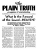 What Is the Reward of the Saved - HEAVEN?