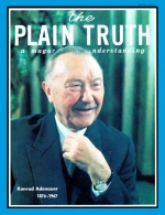 END OF THE ADENAUER ERA... and what it means for the future of Europe
Plain Truth Magazine
May 1967
Volume: Vol XXXII, No.5
Issue: 