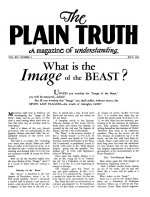 What is the Image of the BEAST?
Plain Truth Magazine
July 1949
Volume: Vol XIV, No.2
Issue: 