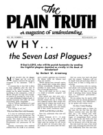 WHY... the Seven Last Plagues?
Plain Truth Magazine
July-August 1955
Volume: Vol XX, No.6
Issue: 