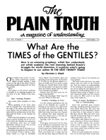 What Are the TIMES of the GENTILES?
Plain Truth Magazine
September 1955
Volume: Vol XX, No.7
Issue: 