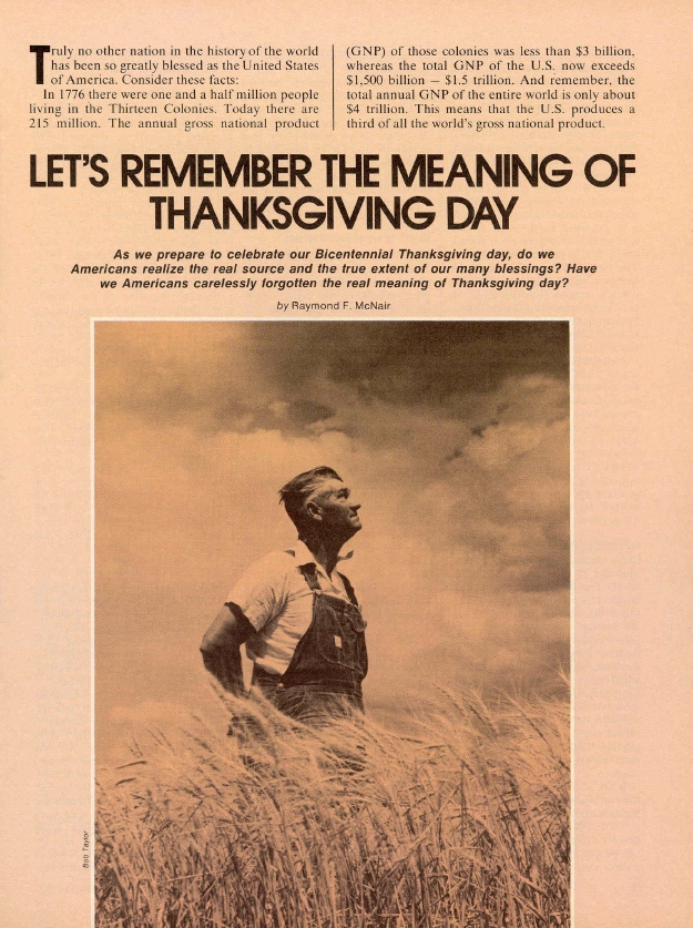 The american thanksgiving story