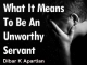 What It Means To Be An Unworthy Servant