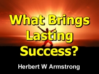 Watch  What Brings Lasting Success?