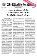 Recent History of the Philadelphia Era of the Worldwide Church of God